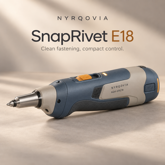 NYRQOVIA SnapRivet E18 Rechargeable Compact Rivet Setting Tool