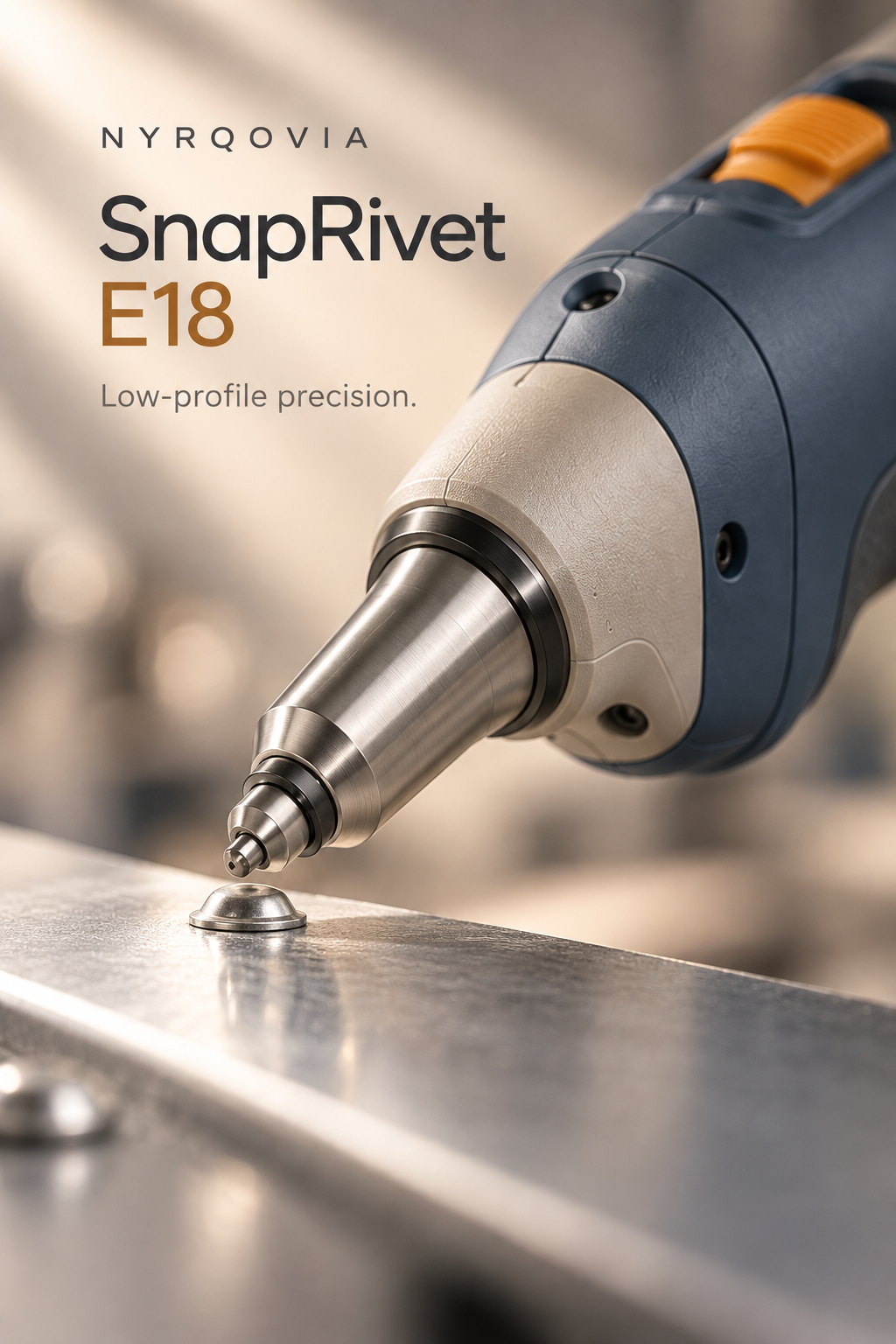 NYRQOVIA SnapRivet E18 Rechargeable Compact Rivet Setting Tool detail 3
